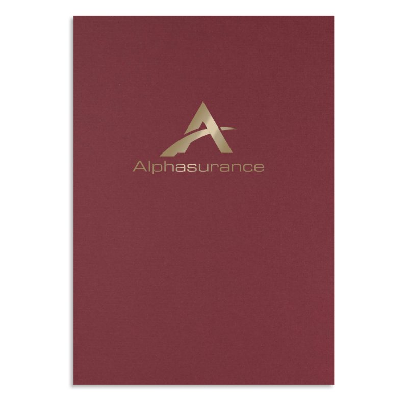 Custom Linen Presentation Folder - Premium - 6