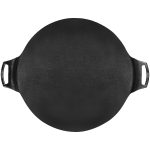 Custom Lodge 15" Seasoned Cast Iron Pizza Pan - 2