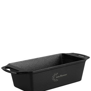 Custom Lodge 8.5 x 4.5" Seasoned Cast Iron Loaf Pan
