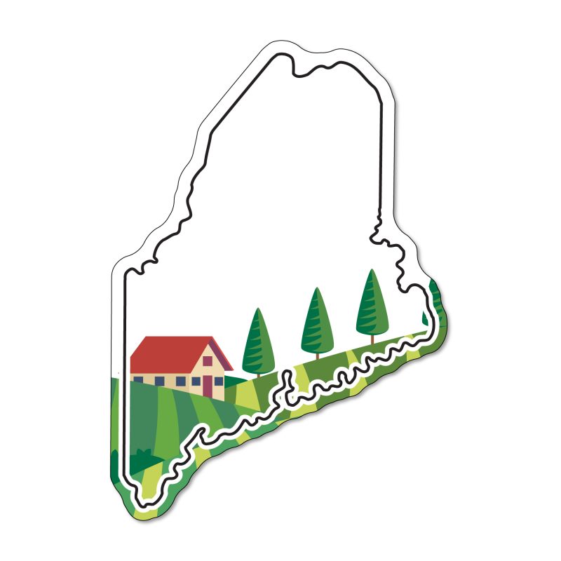 Custom Maine NoteKeeper™ Magnet 35 Mil - 2