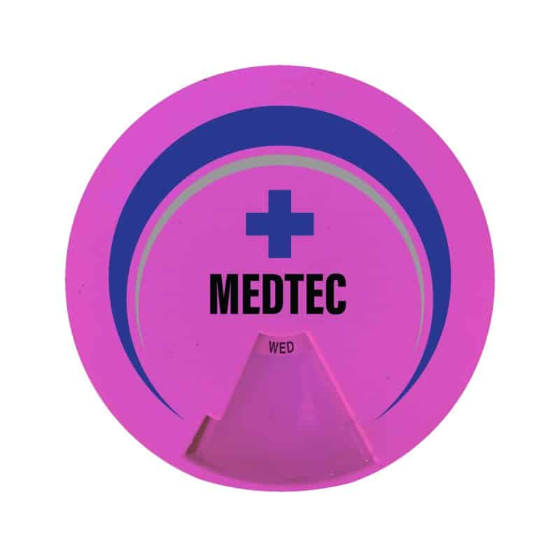 Custom Medi-Fey™ 7 Day Round Pill Box - 9