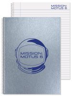 Custom Metallic Composition Notebook (8 3/16"x 10 7/8")