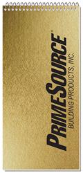 Custom Metallic Reporter Notebook (4"x 8 ¼")