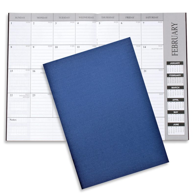 Custom Monthly Desk Planner - Leatherette - 1