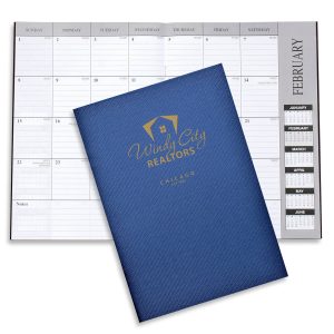 Custom Monthly Desk Planner - Leatherette