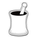 Custom Mortar Shaped NoteKeeper™ Magnet 20 Mil - 1