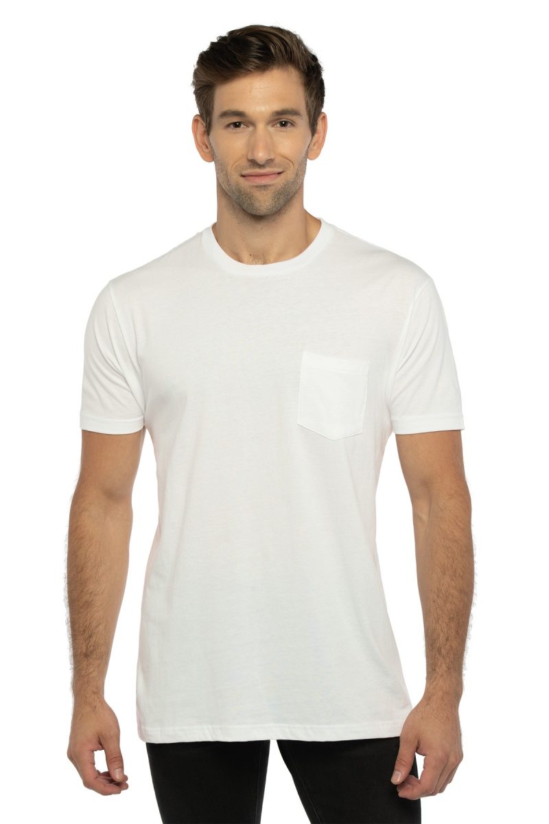 Custom Next Level Apparel® Cotton Pocket Tee - 1