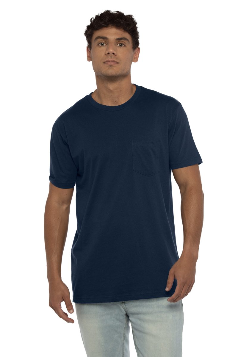 Custom Next Level Apparel® Cotton Pocket Tee - 2
