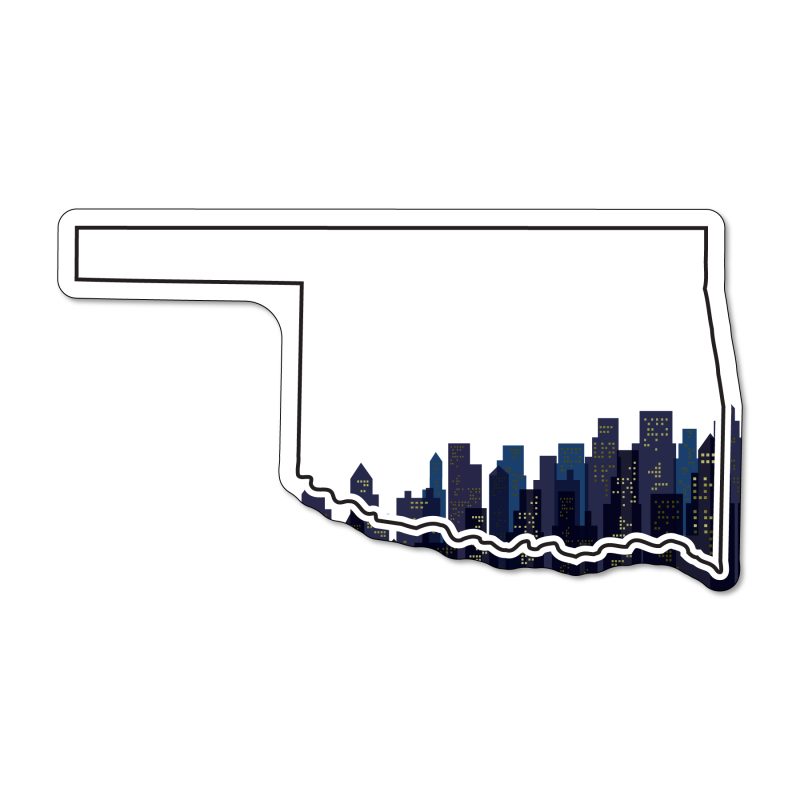 Custom Oklahoma NoteKeeper™ Magnet 20 Mil - 3