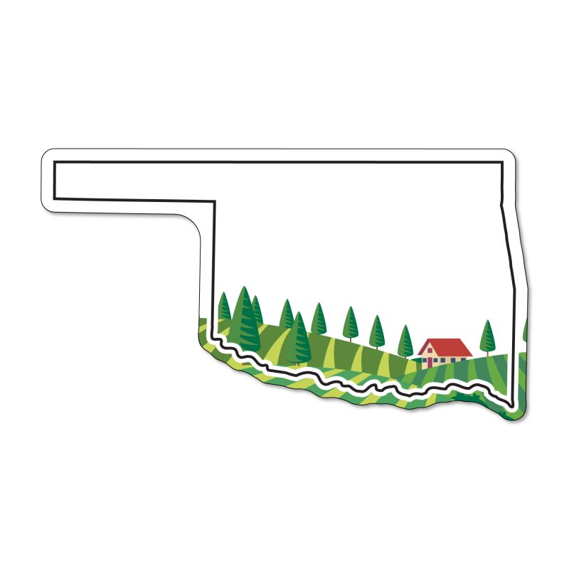 Custom Oklahoma NoteKeeper™ Magnet 20 Mil - 4