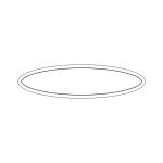 Custom Oval 1.25" x 4.75" NoteKeeper™ Magnet 35 Mil - 1