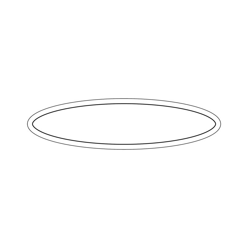 Custom Oval 1.25" x 4.75" NoteKeeper™ Magnet 35 Mil - 1