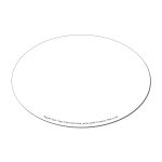 Custom Oval 4" x 6" Magnetic Sign - Screen Print - 1