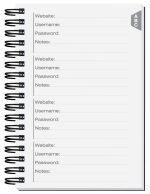 Custom Password Keeper Journals - 9