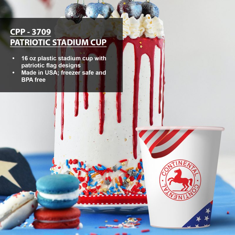 Custom Patriotic Stadium Cup - 2