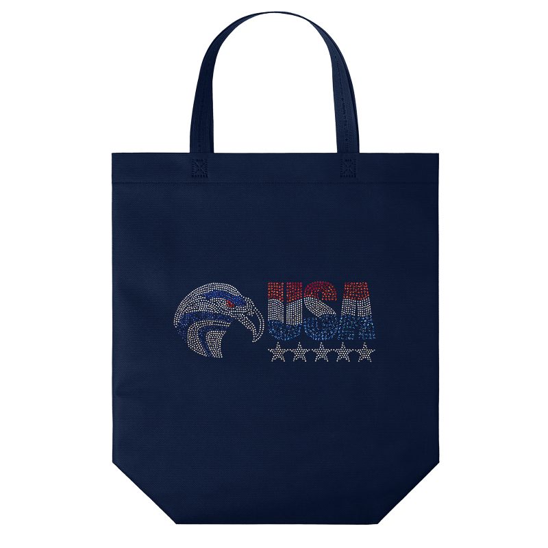 Custom Patriot™ - USA Made Non-Woven Tote - Sparkle - 6