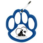 Custom Paw Print Reflective Zipper Pull