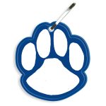 Custom Paw Print Reflective Zipper Pull - 2