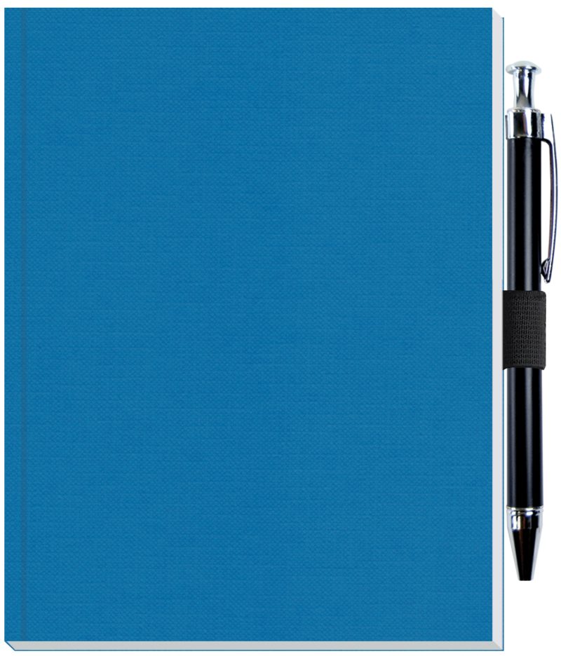 Custom Perfect Journal w/Flexible Trekker Cover & Pen Patch (5"x 6.5") - 3