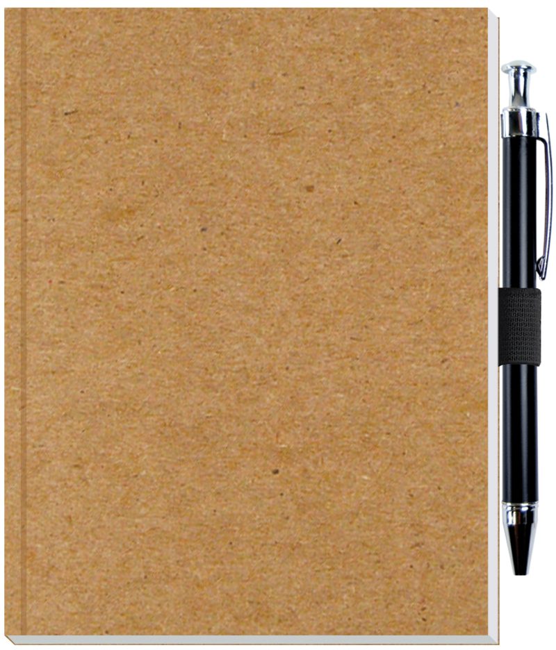 Custom Perfect Journal w/Flexible Trekker Cover & Pen Patch (5"x 6.5") - 5