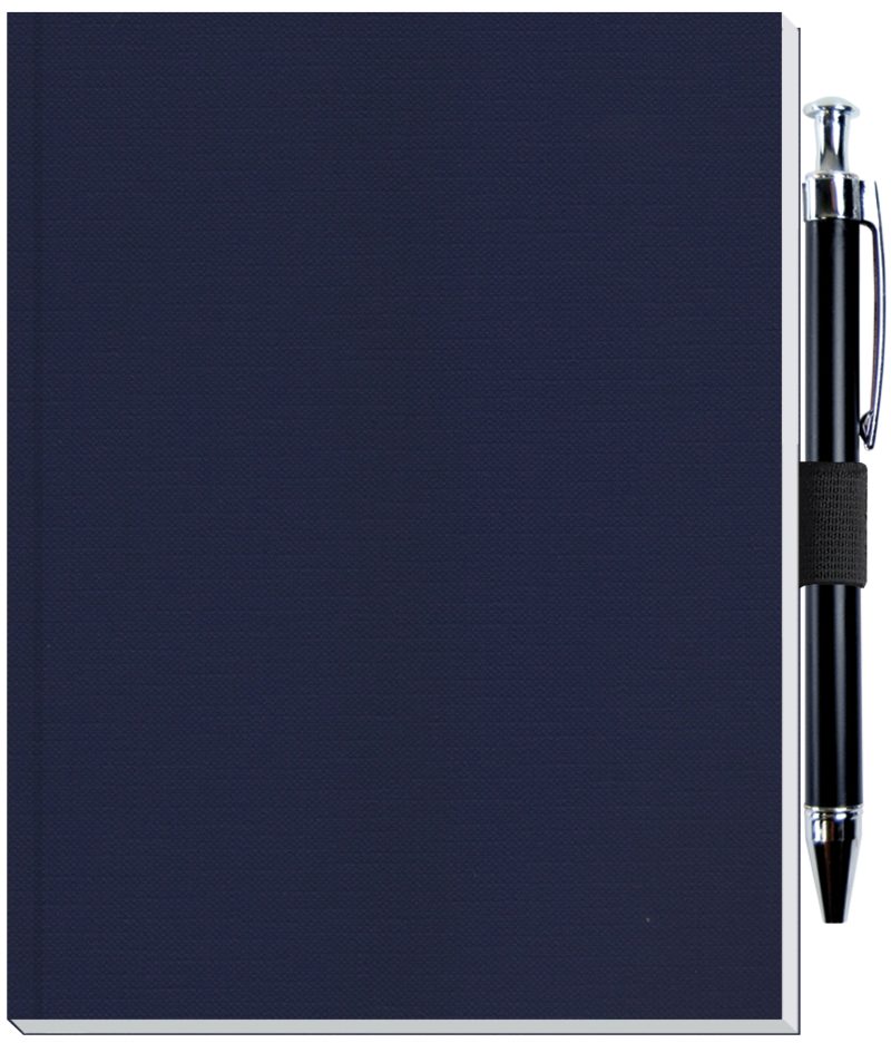 Custom Perfect Journal w/Flexible Trekker Cover & Pen Patch (5"x 6.5") - 6