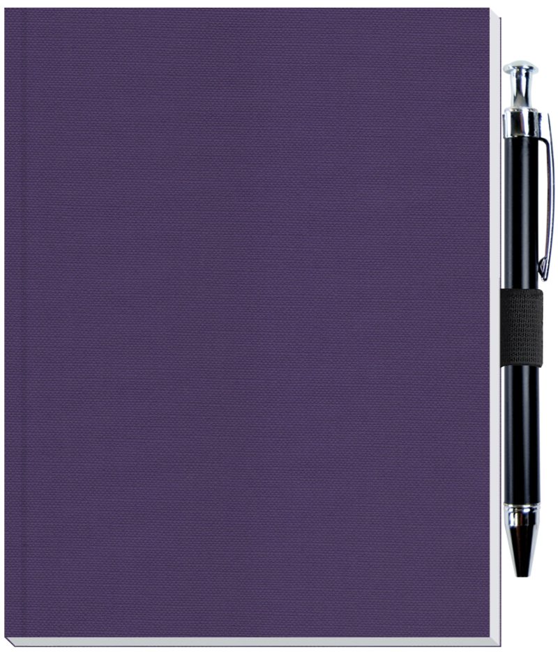 Custom Perfect Journal w/Flexible Trekker Cover & Pen Patch (5"x 6.5") - 7