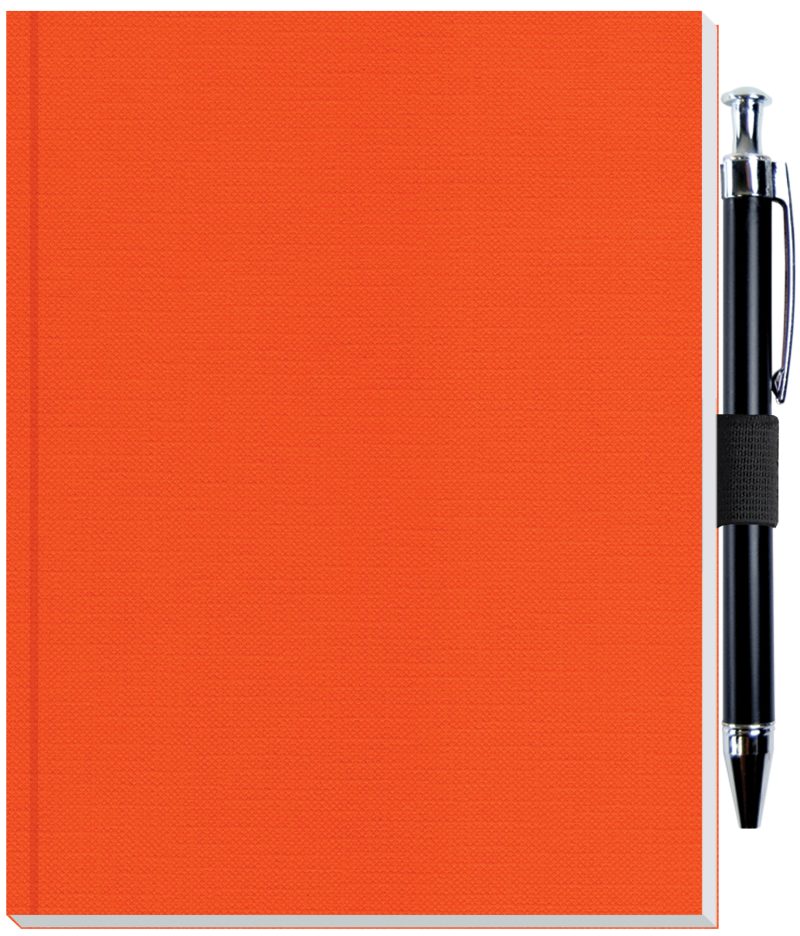 Custom Perfect Journal w/Flexible Trekker Cover & Pen Patch (5"x 6.5") - 8