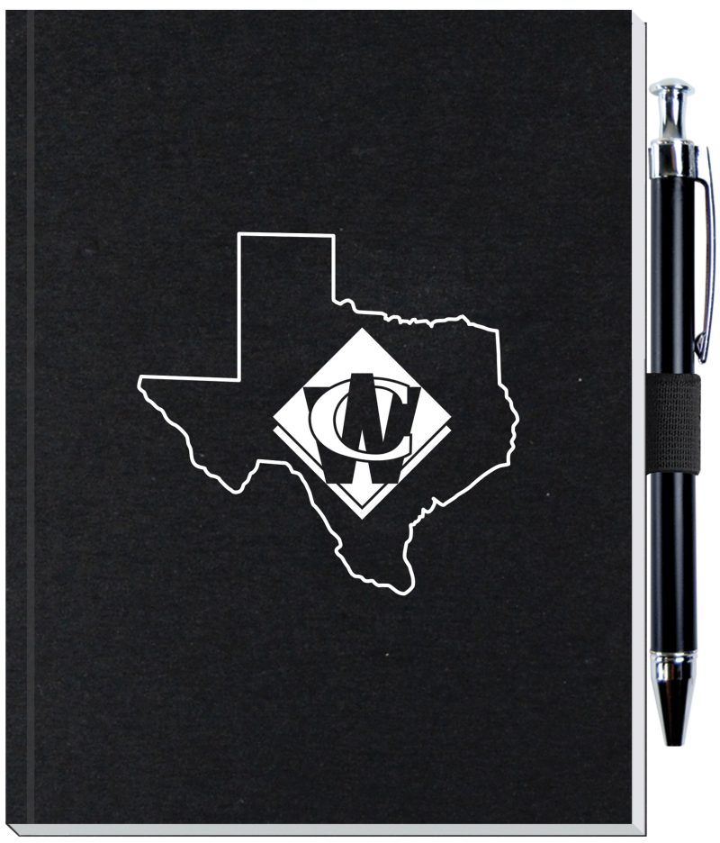 Custom Perfect Journal w/Flexible Trekker Cover & Pen Patch (5"x 6.5")