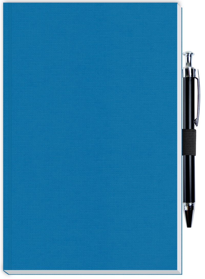 Custom Perfect Journal w/Flexible Trekker Cover & Pen Patch (5"x 8") - 3
