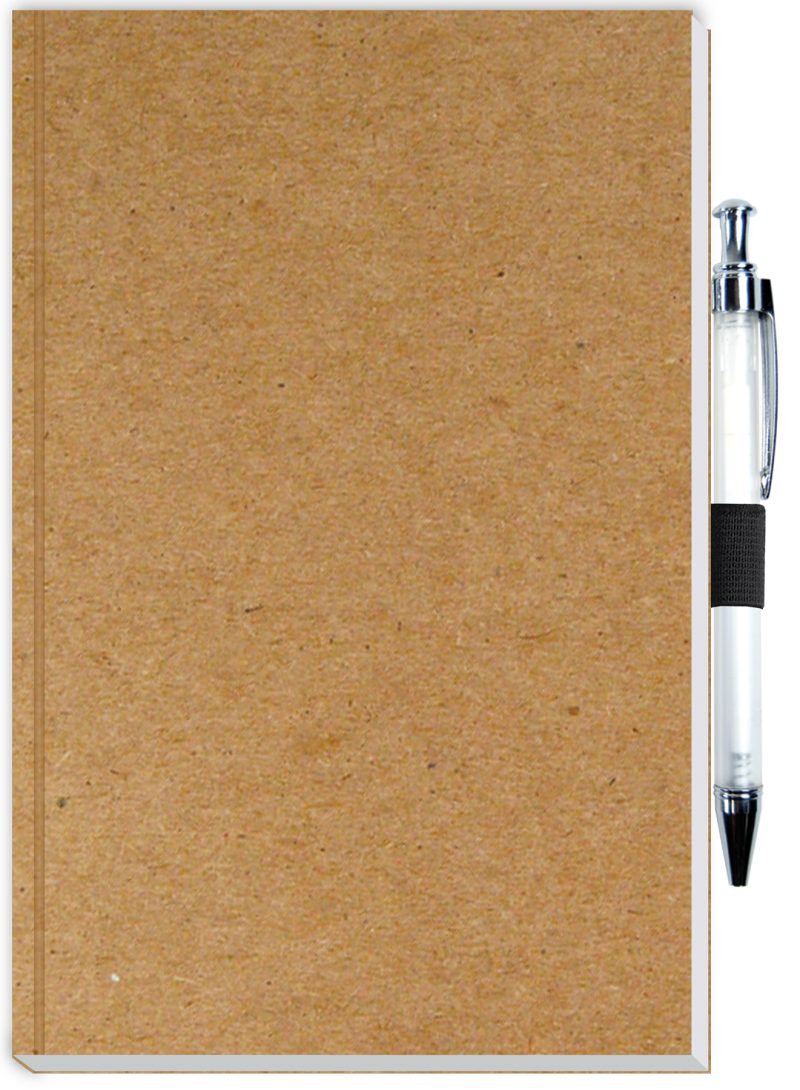 Custom Perfect Journal w/Flexible Trekker Cover & Pen Patch (5"x 8") - 5