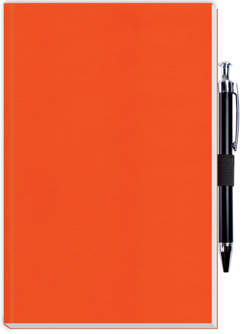 Custom Perfect Journal w/Flexible Trekker Cover & Pen Patch (5"x 8") - 8