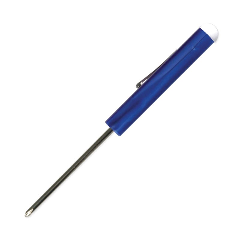Custom Pocket Screwdriver - Fixed #0 Phillips Blade w/Button Top - 6