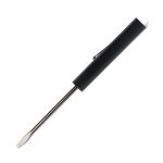 Custom Pocket Screwdriver - Fixed 1/8" Flat Tip Blade w/Button Top - 2