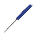 Custom Pocket Screwdriver - Fixed 1/8" Flat Tip Blade w/Button Top - 6