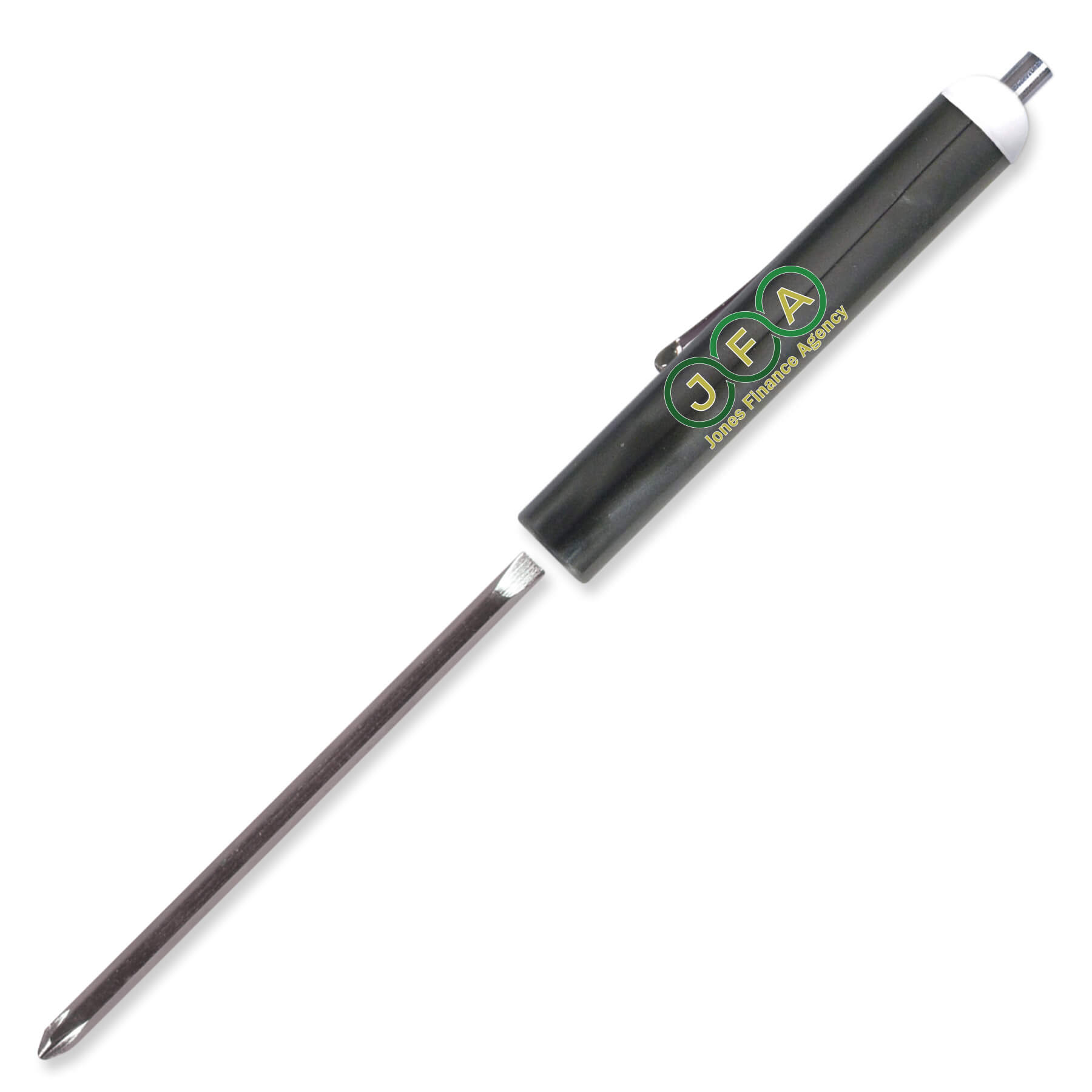 Custom Pocket Screwdriver - Reversible 1/8" Flat Tip & #0 Phillips w/Magnet Top