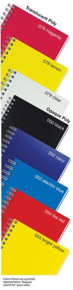 Custom Poly Cover Poly Reporter Notebook (4"x 8 ¼") - 1