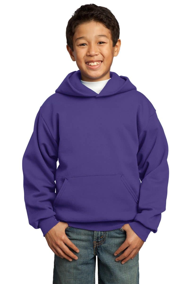 Custom Port & Co™ Youth Core Fleece Pullover Hooded Sweatshirt. - 7