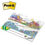 Custom Post-it(r) Custom Printed Coloring Pads