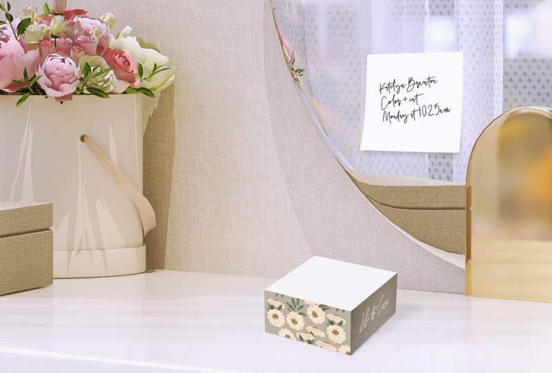 Custom Post-it® Custom Printed Half Cube Note Pads (4"x4"2") - 1