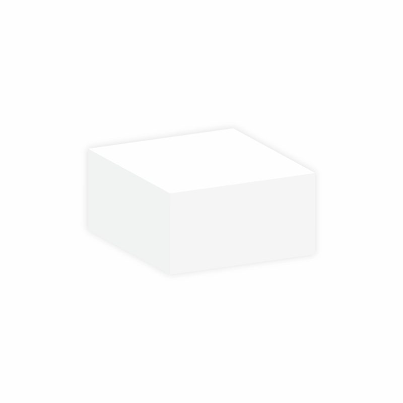Custom Post-it® Custom Printed Noted Half Cube (3 3/8"x3 3/8"x1 3/4") - 2