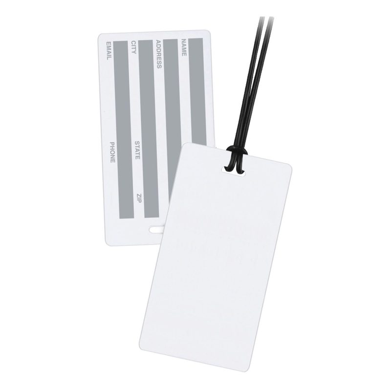 Custom Rectangle 40 Mil Neon Tag - 1