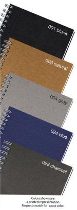 Custom Recycled Journals w/Pen Safe Back Cover (5"x 7") - 1