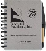Custom Recycled Journals w/Pen Safe Back Cover (5"x 7")