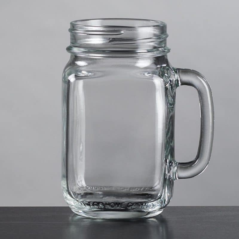 Custom Roswell Drinking Jar - Deep Etch - 1