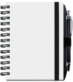 Custom Shadowbox Paperboard Journal w/100 Sheets & Pen (5"x 7") - 1