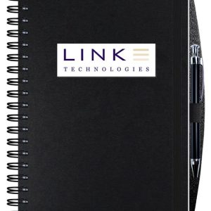 Custom Shadowbox Paperboard Journal w/100 Sheets & Pen (7"x 10")