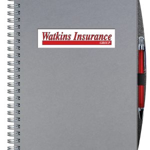 Custom Shadowbox Paperboard Journal w/100 Sheets & Pen (8 ½"x 11")