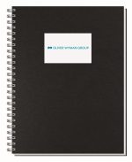 Custom Shadowbox Paperboard Journal w/50 Sheets (6 ½"x 8 ½")