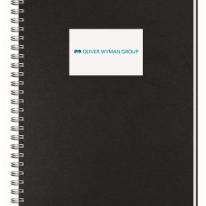 Custom Shadowbox Paperboard Journal w/50 Sheets (6 ½"x 8 ½")