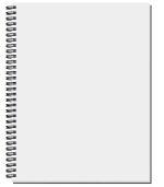 Custom Shadowbox Paperboard Journal w/50 Sheets (8 ½"x 11") - 1